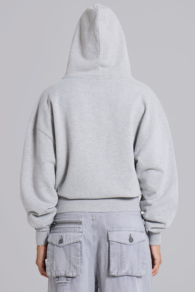 Grey Marl Oversized Monster Hoodie