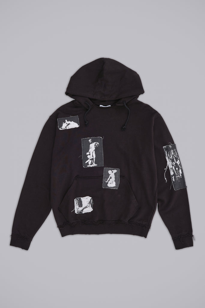 Black Devoted Patch Hoodie | Jaded London | Clothing