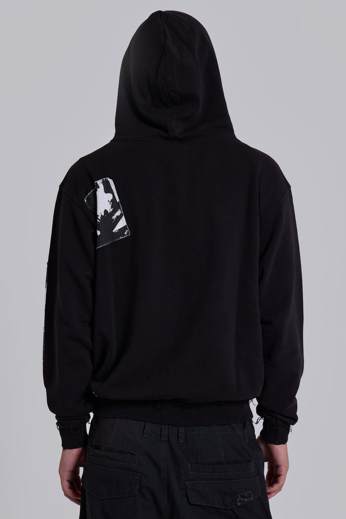 Black Devoted Patch Hoodie