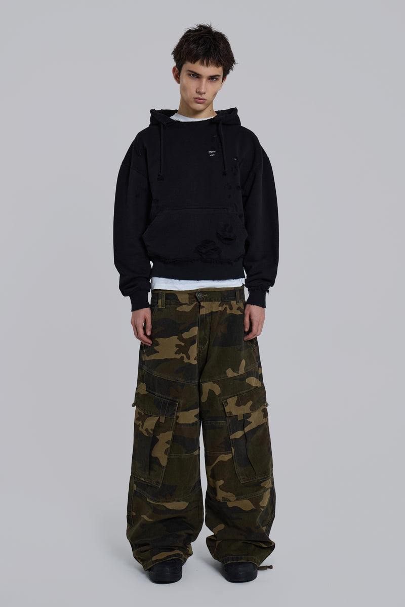 Pullover Bitten Hoodie in Black | Jaded London | Clothing