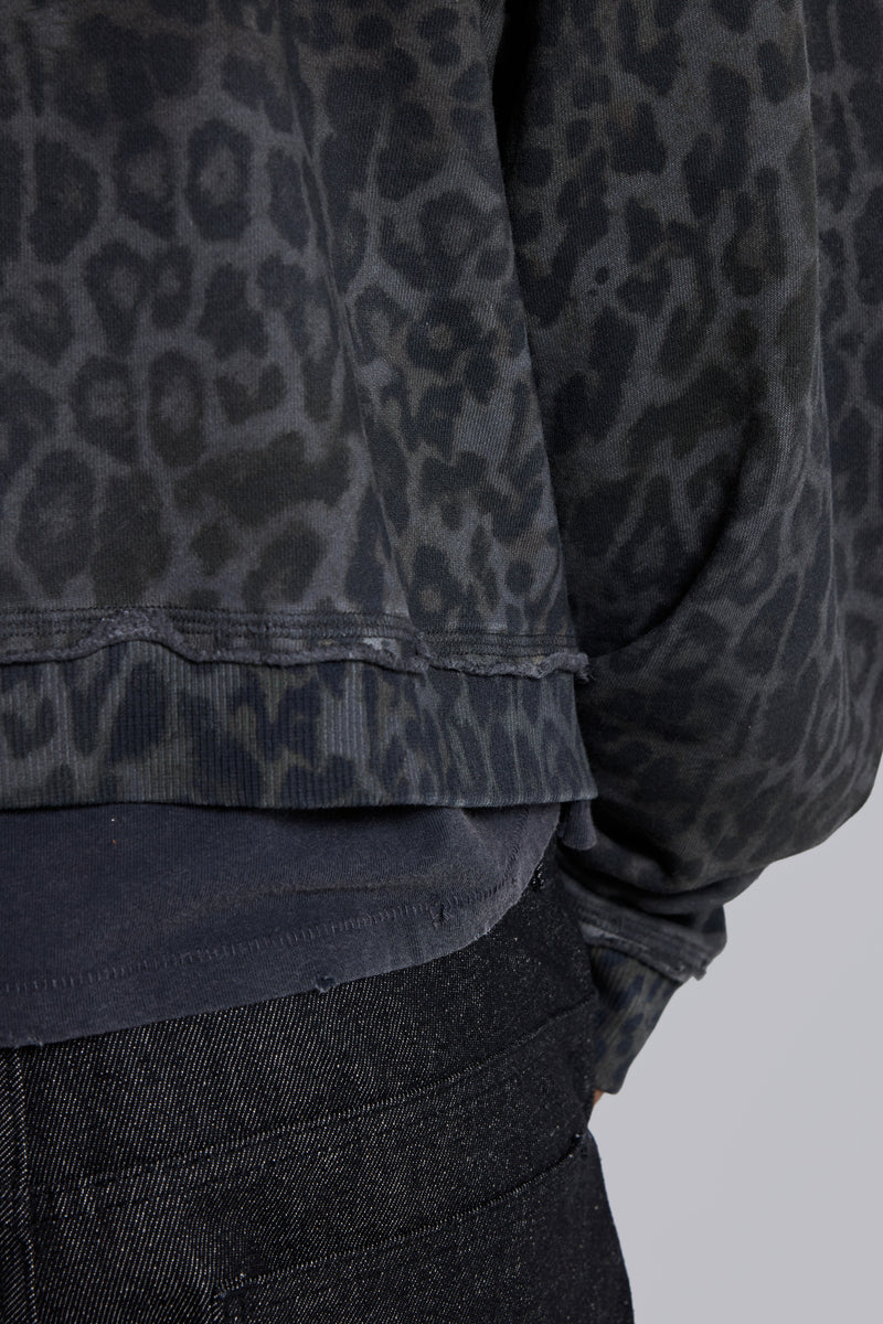 Charcoal Leopard Monster Hoodie | Jaded London | Clothing