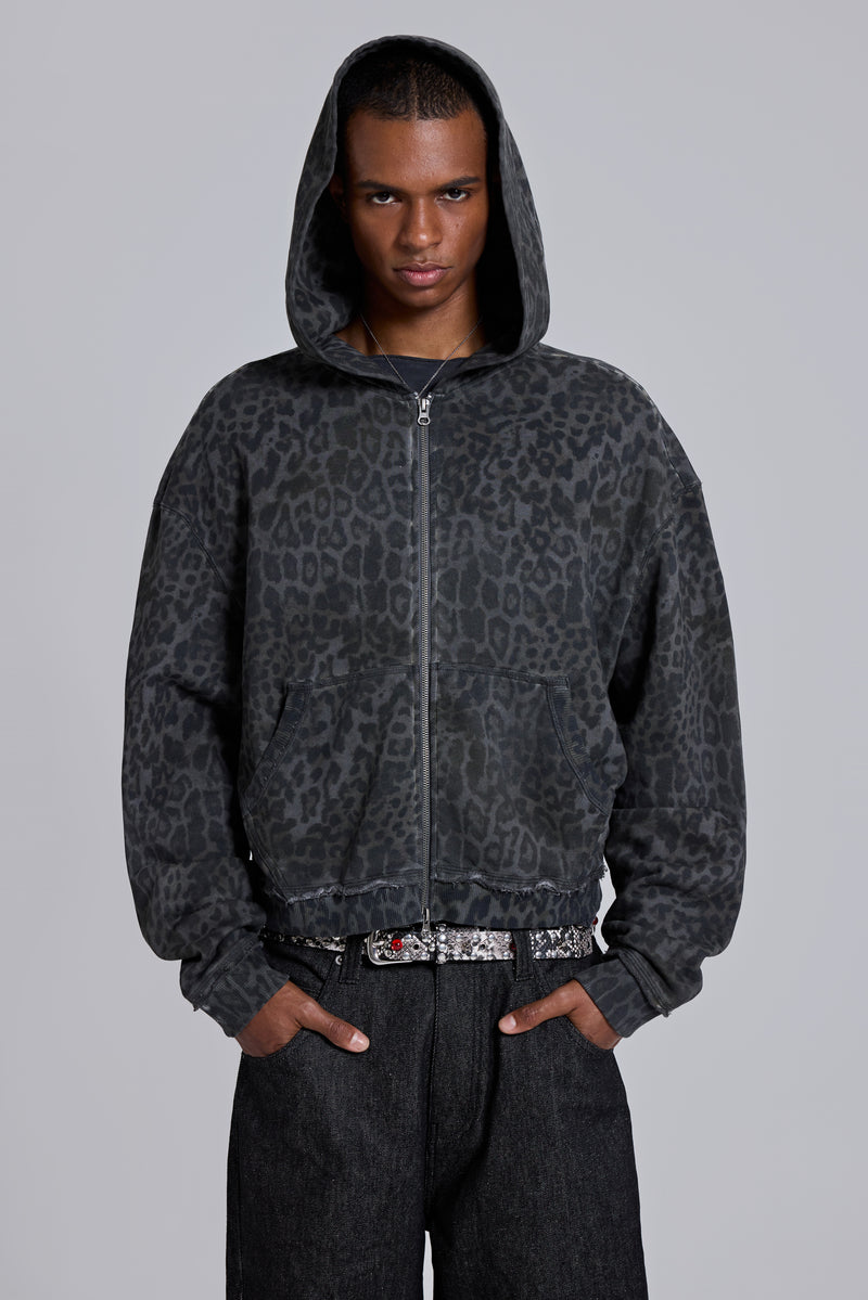 Jaded London レオパード柄ジャケット XS Charcoal Leopard Monster Hoodie | Jaded London | Clothing