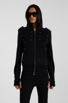 Black Drummer Hoodie - XXS / Black