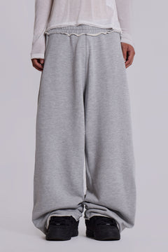 Grey Marl Baggy Monster Joggers – view 1