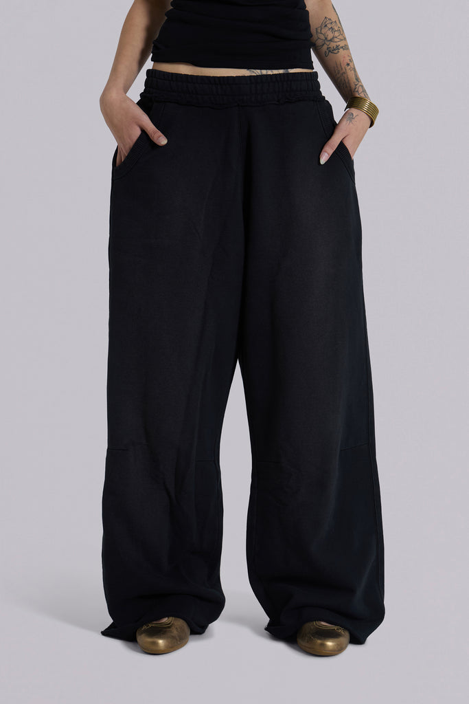 Black Baggy Monster Joggers