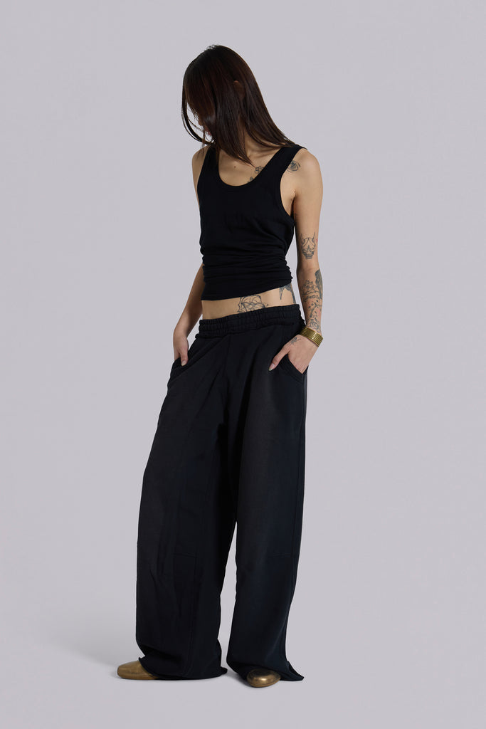 Black Baggy Monster Joggers