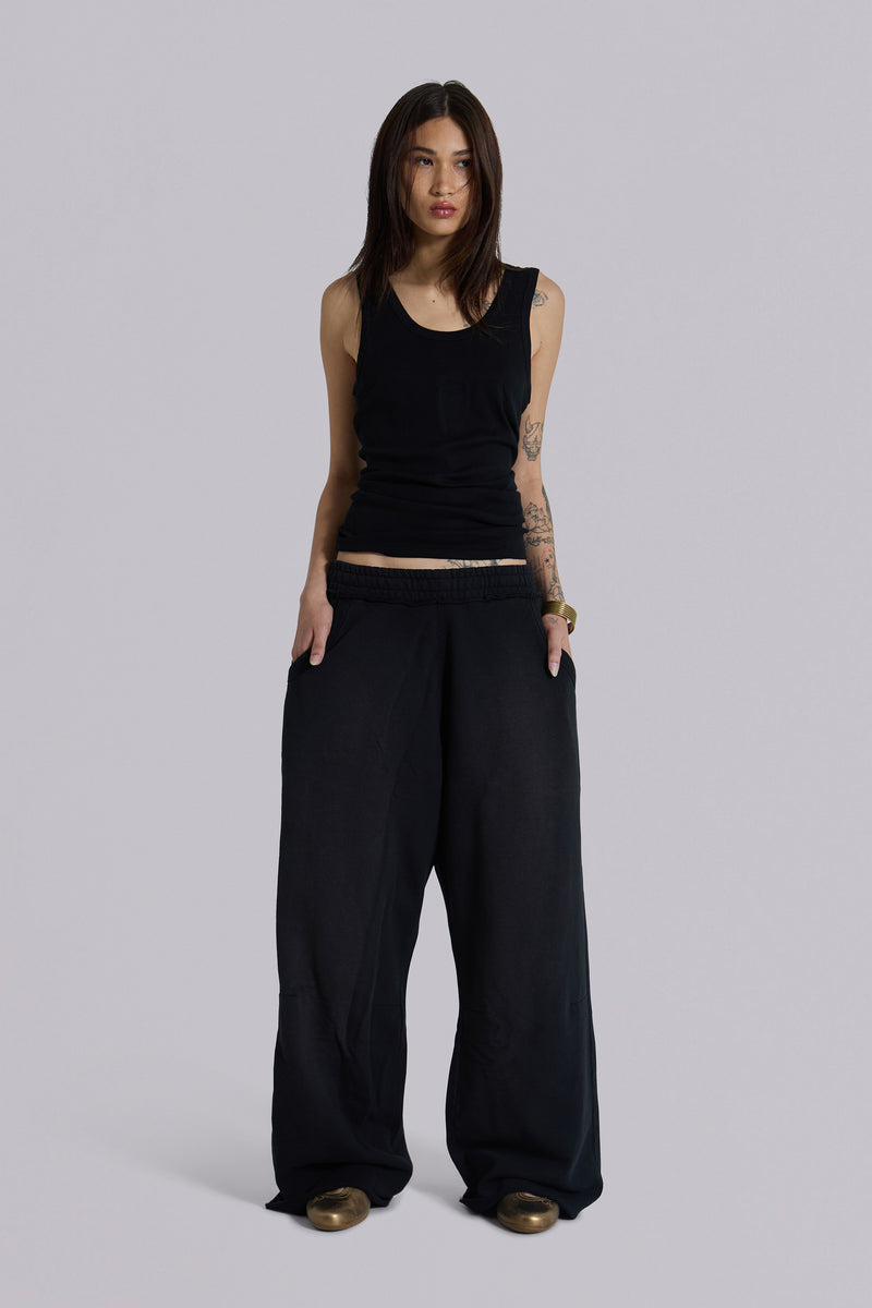 Black Baggy Monster Joggers