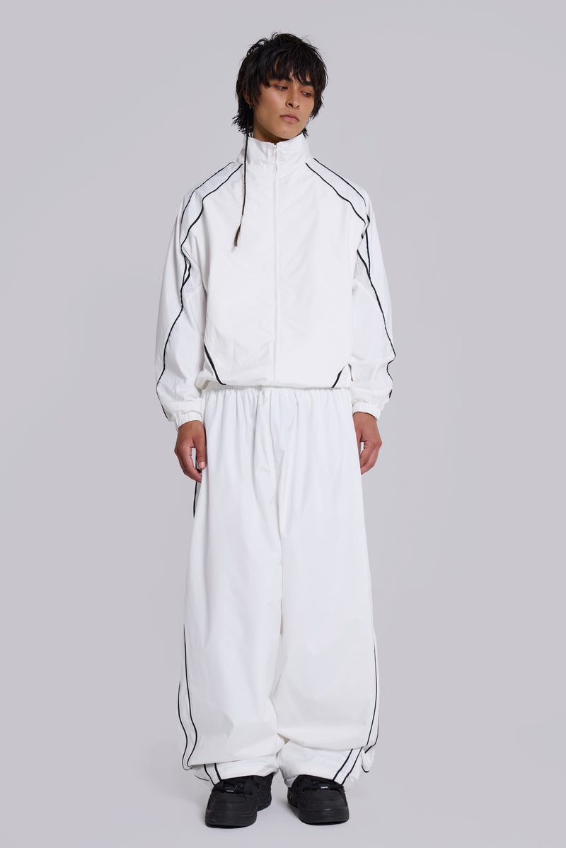 White Vapor Tracksuit Bottoms