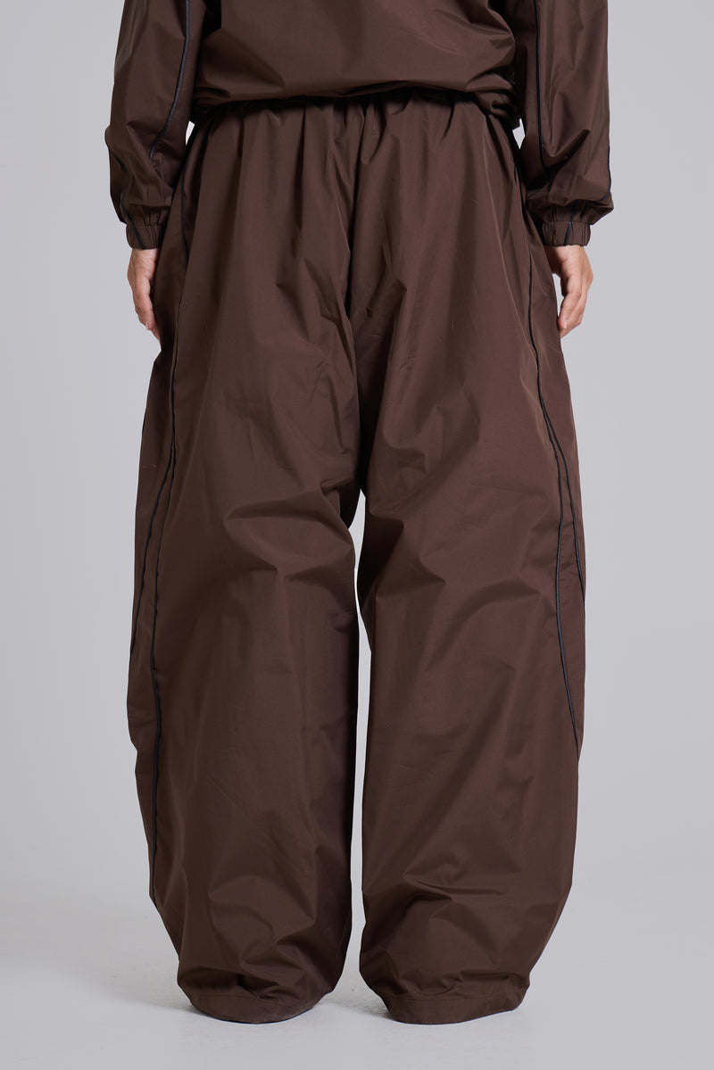 Brown Vapor Tracksuit Bottoms