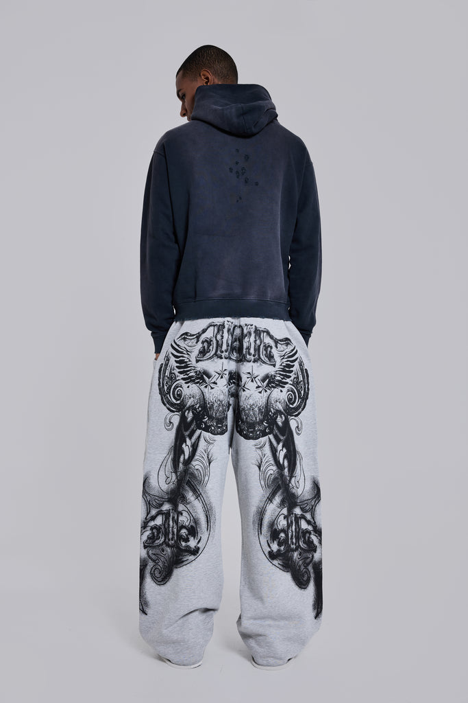 Gothic Print Baggy Monster Joggers | Jaded Man | Clothing