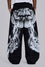 بنطال Joggers Baggy Monster بطبعة قوطية سوداء