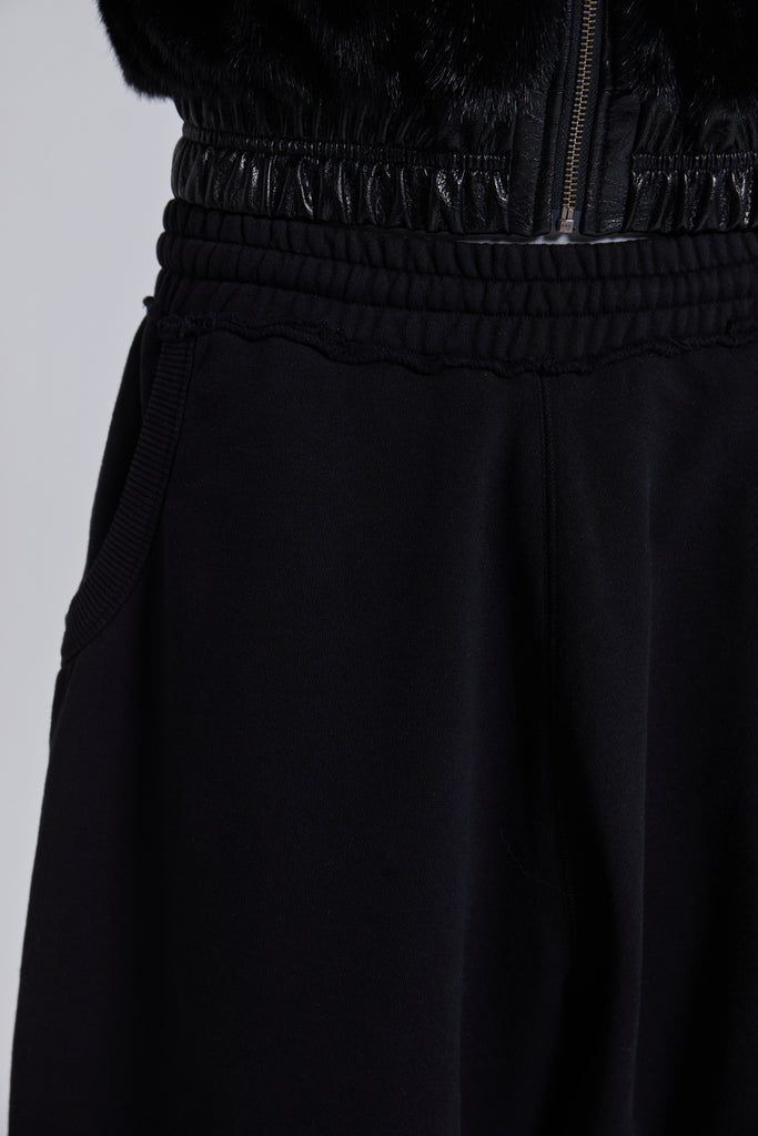 Black Gothic Print Baggy Monster Joggers