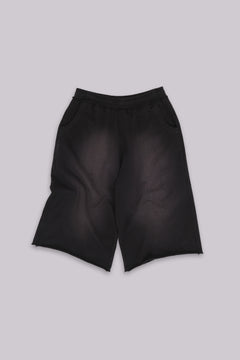 Monster 3/4 Washed Black Shorts - XS / Black
