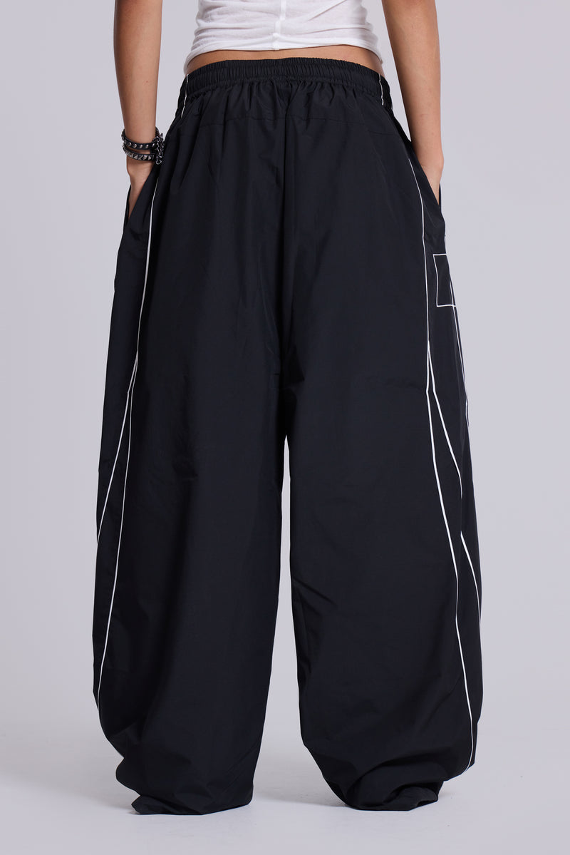 P.O.A. Black Vapor Tracksuit Bottoms