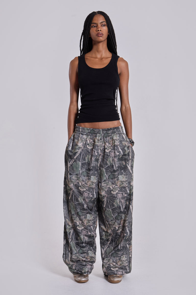 Forest Camo Mesh Vapor Tracksuit Bottoms