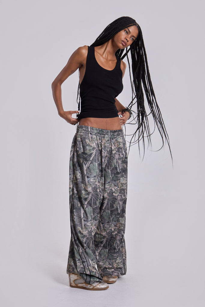 Forest Camo Mesh Vapor Tracksuit Bottoms
