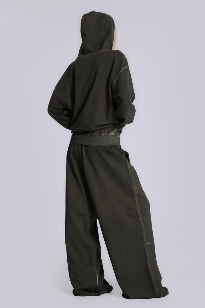 Khaki Oversized Monster Hoodie