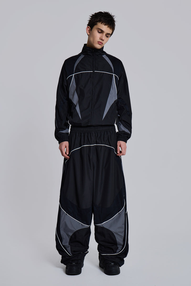 Black Panelled Vapor Jacket | Jaded London | Clothing