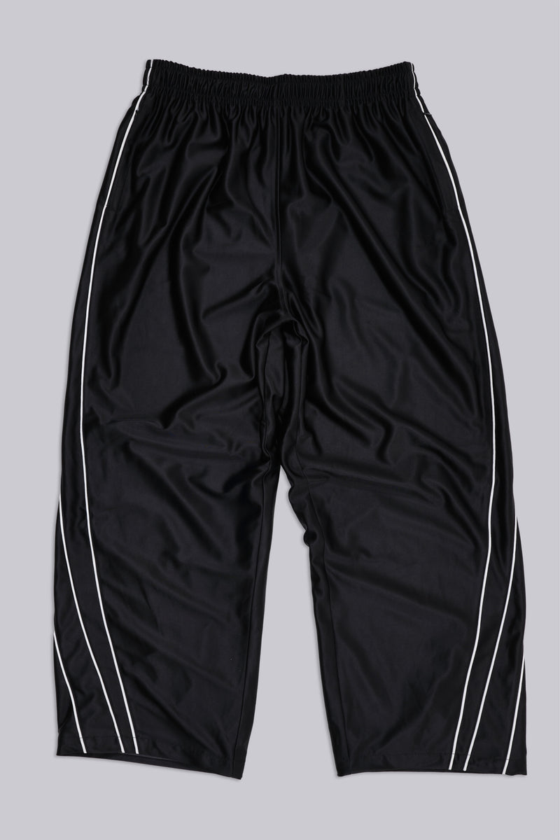 Black Metallic Vapor Joggers