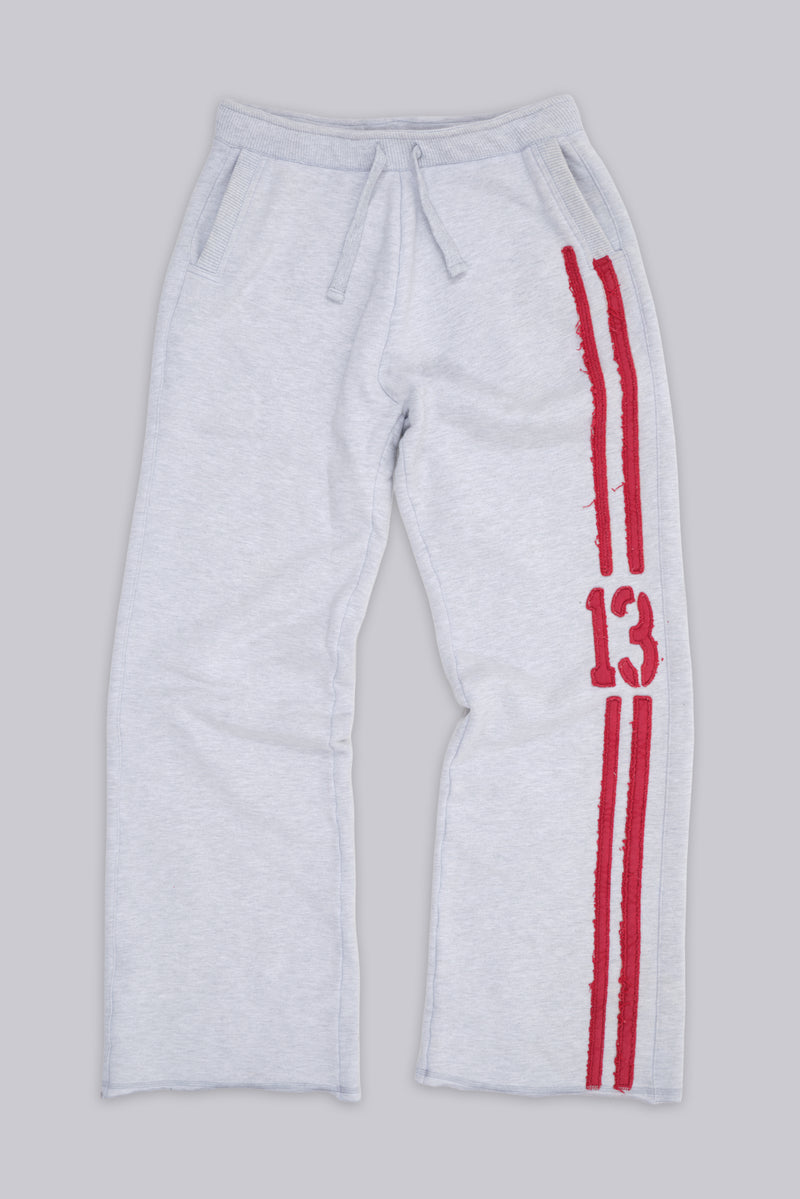 13 Stripe Bootcut Jogger in Grey Marl