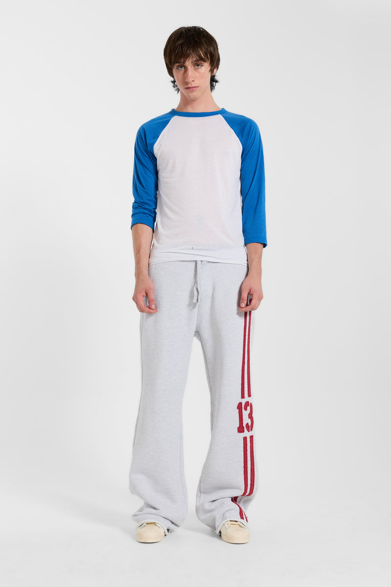 13 Stripe Bootcut Jogger in Grey Marl
