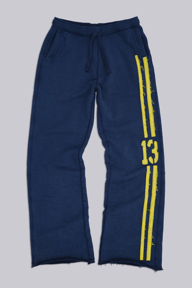 13 Stripe Bootcut Jogger in Navy
