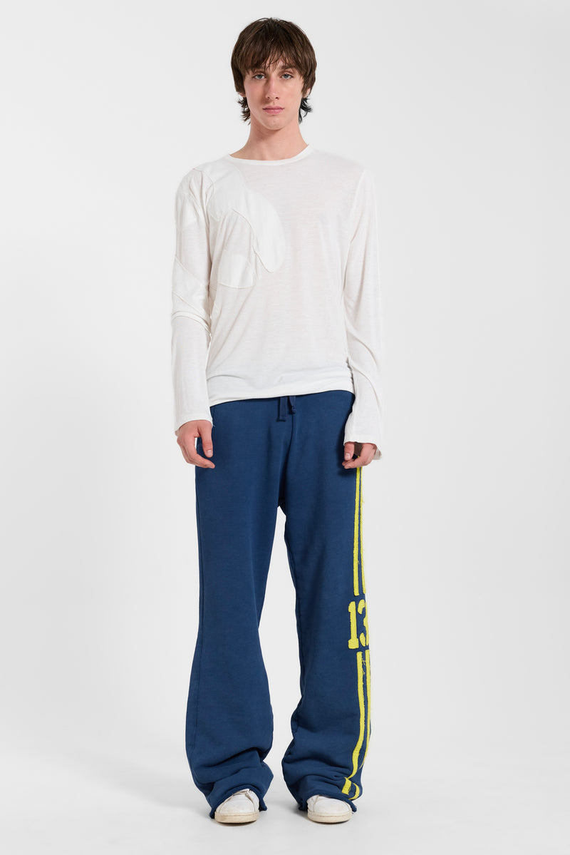 13 Stripe Bootcut Jogger in Navy