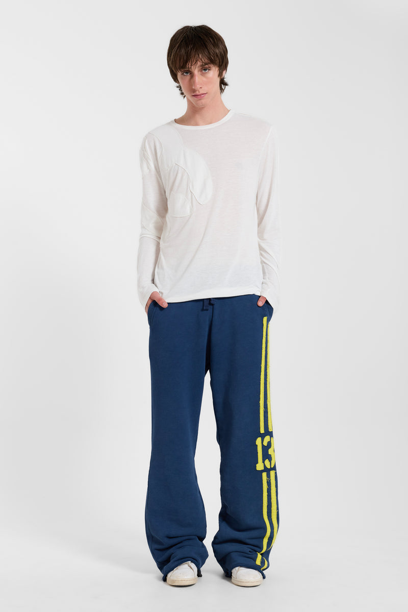 13 Stripe Bootcut Jogger in Navy