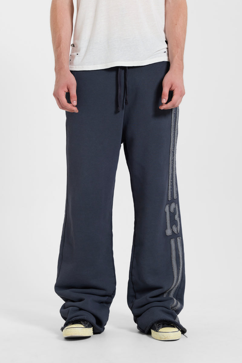 13 Stripe Bootcut Jogger in Charcoal