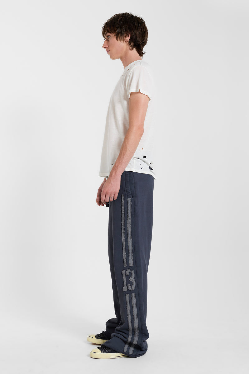 13 Stripe Bootcut Jogger in Charcoal
