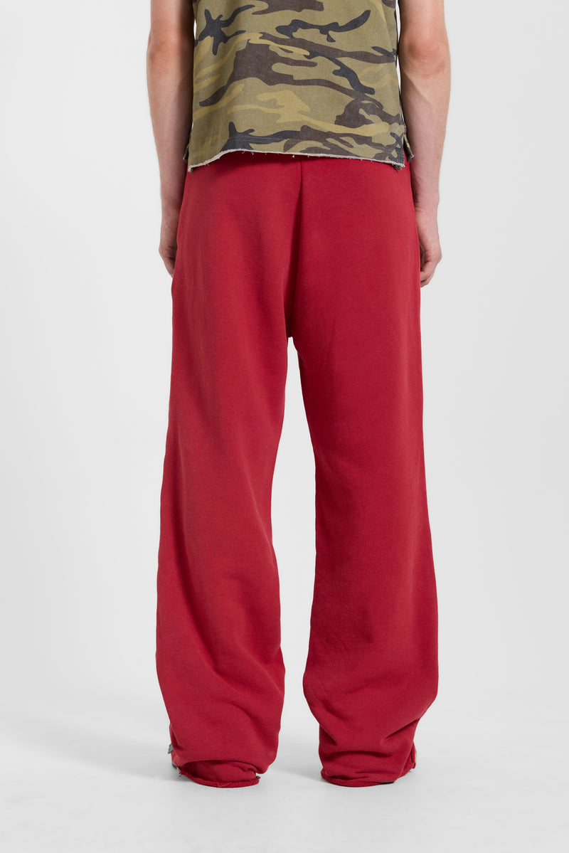 13 Stripe Bootcut Jogger in Red