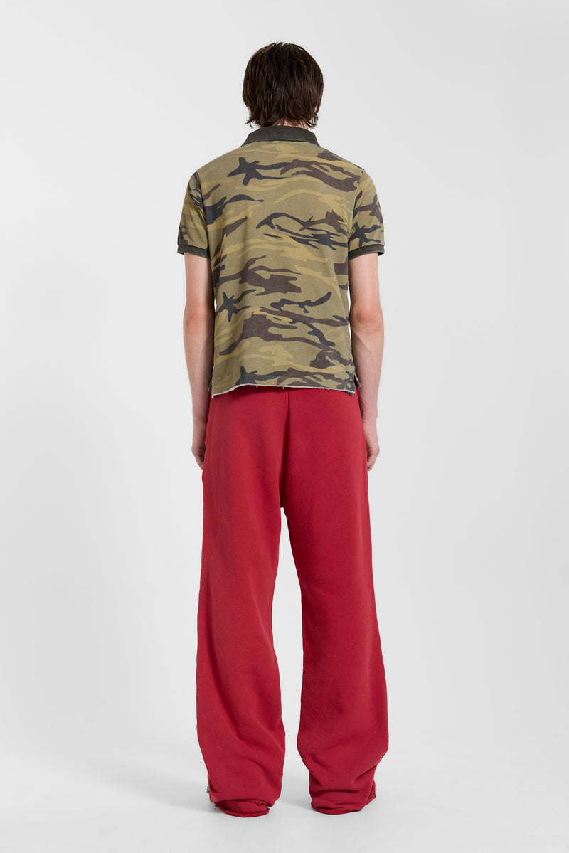 13 Stripe Bootcut Jogger in Red