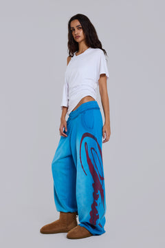 Divine Airbrush Blue Monster Joggers - XXS / Blue