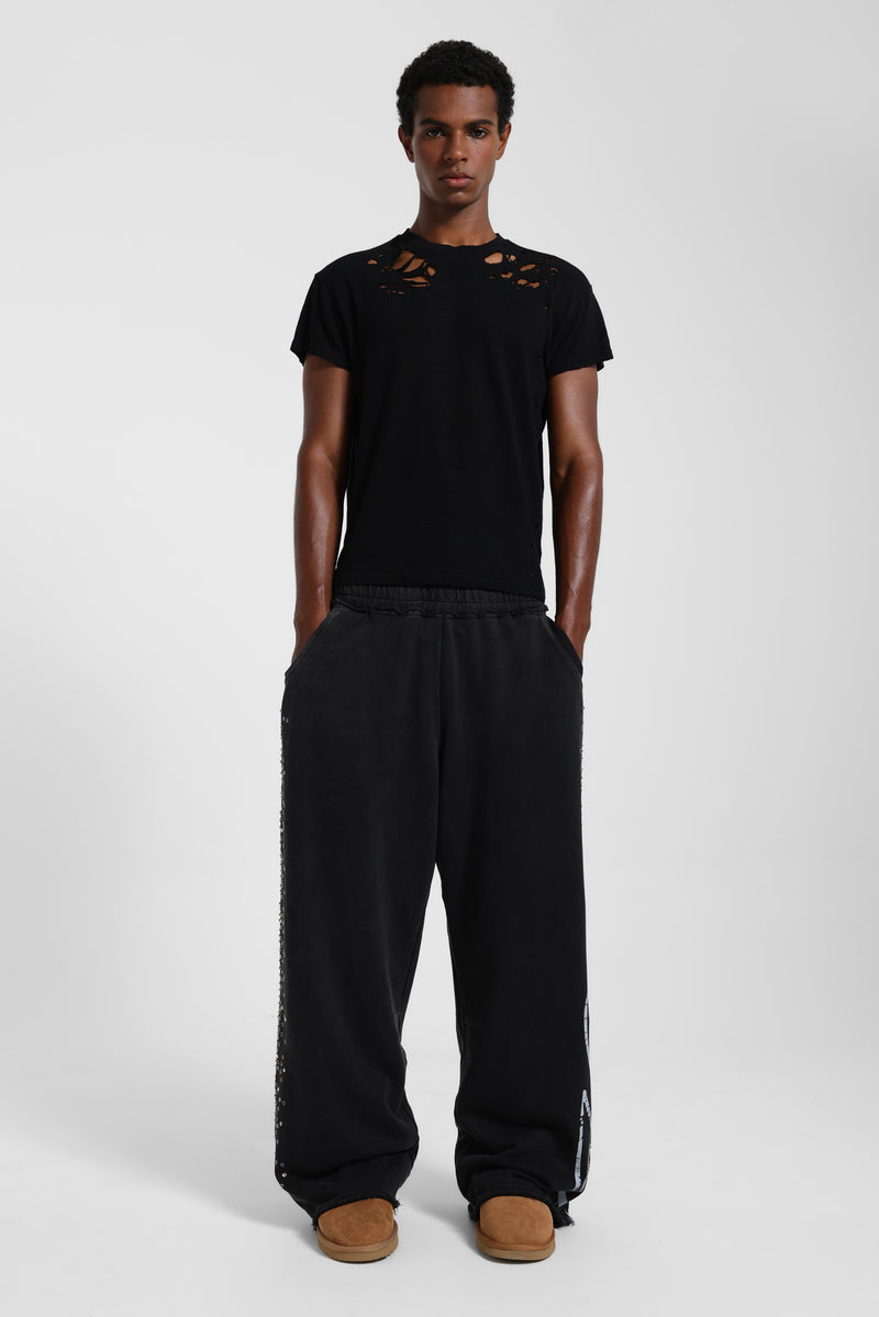 Black Diamante Hardcore Joggers