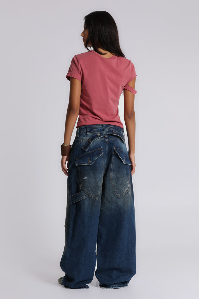 Splatter Cinch Carpenter Jeans | Jaded London | Clothing