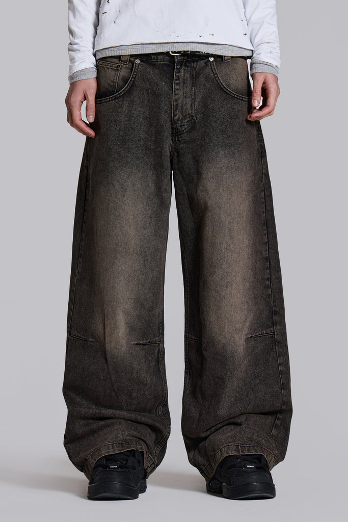 Shop Acid Brown Colossus Jeans | Jaded London | Clothing