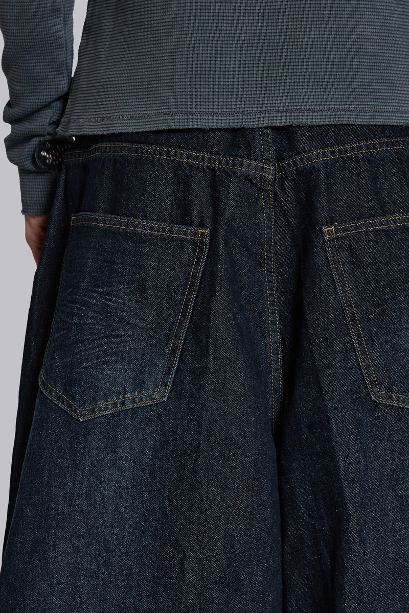 Creased Indigo XL Colossus Jeans