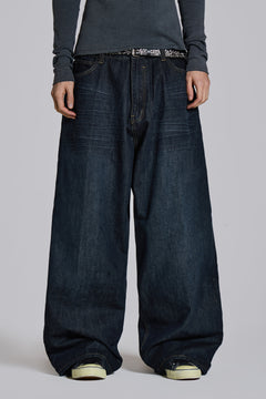 Creased Indigo XL Colossus Jeans – view 1