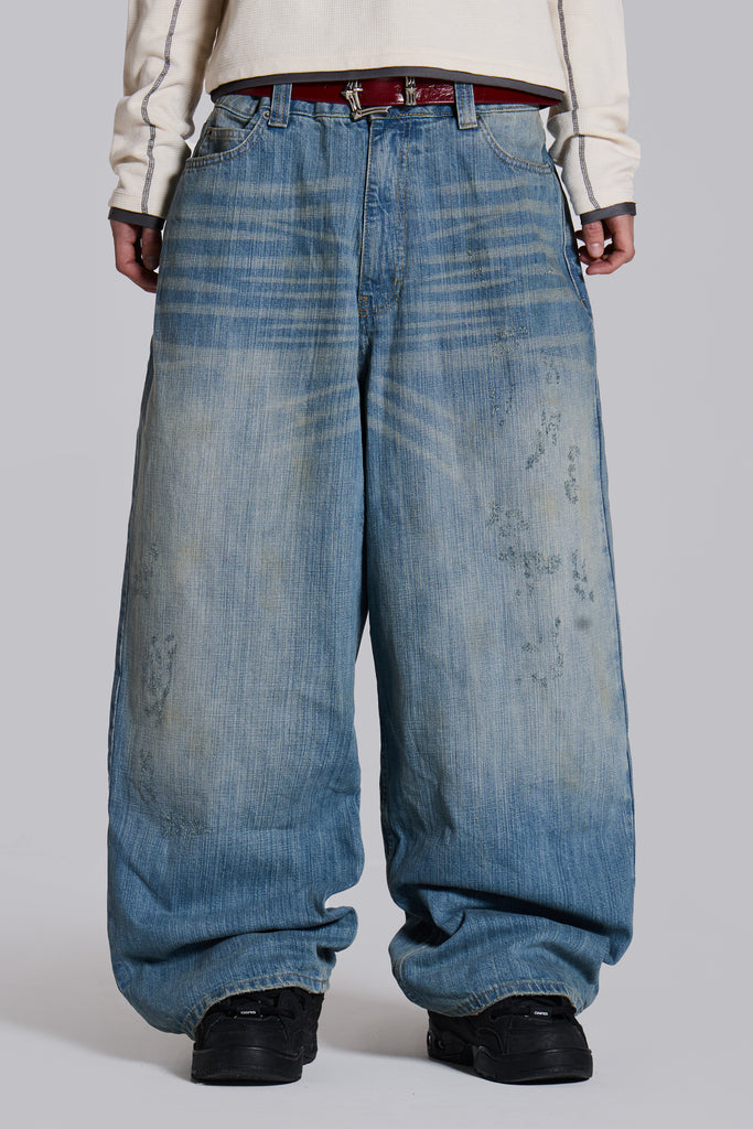 パンツ Jaded London LightWash Colossus Jeans Shop Light Wash Colossus Fit Jeans | Jaded London | Clothing