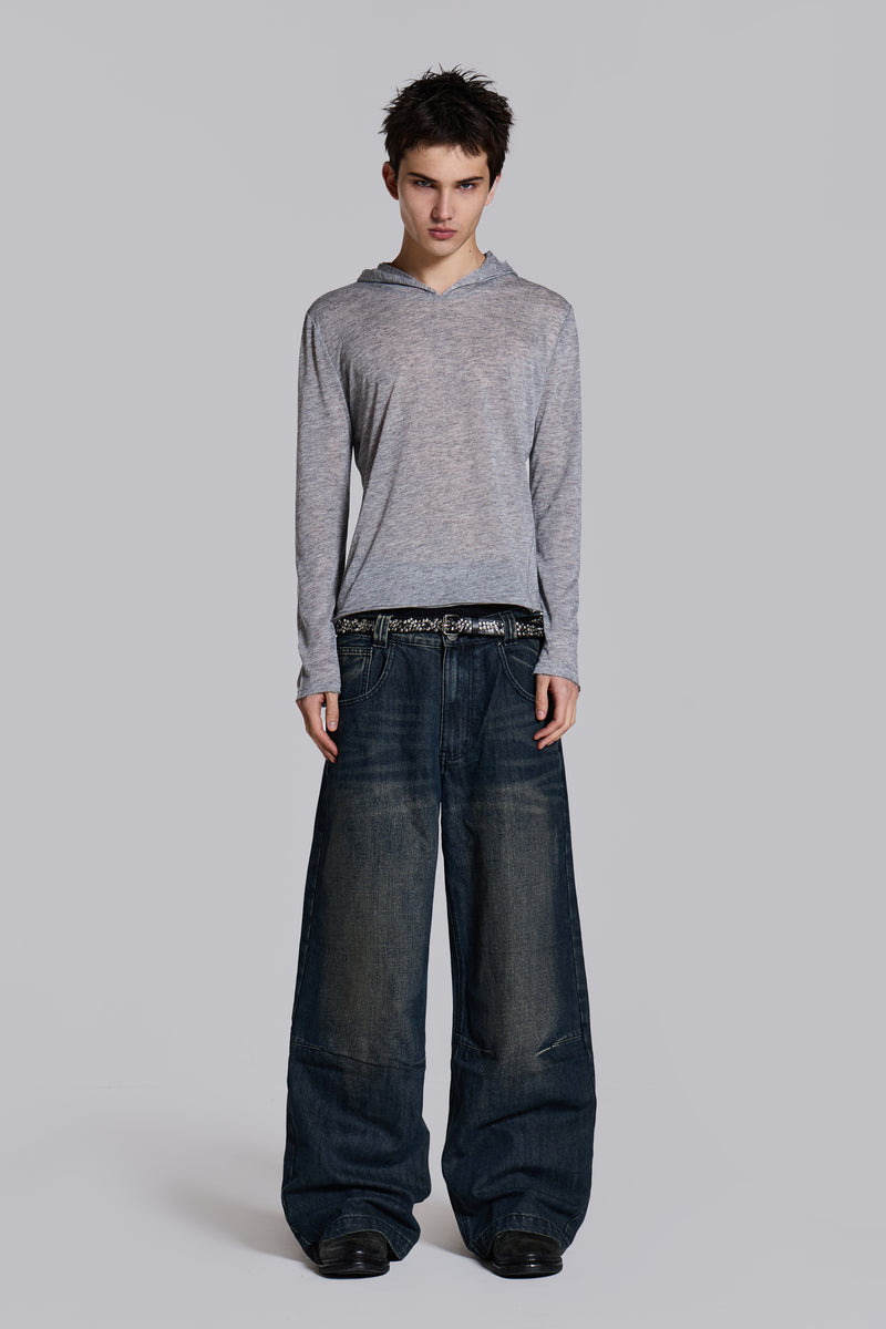 Grey Marl Mist Hoodie