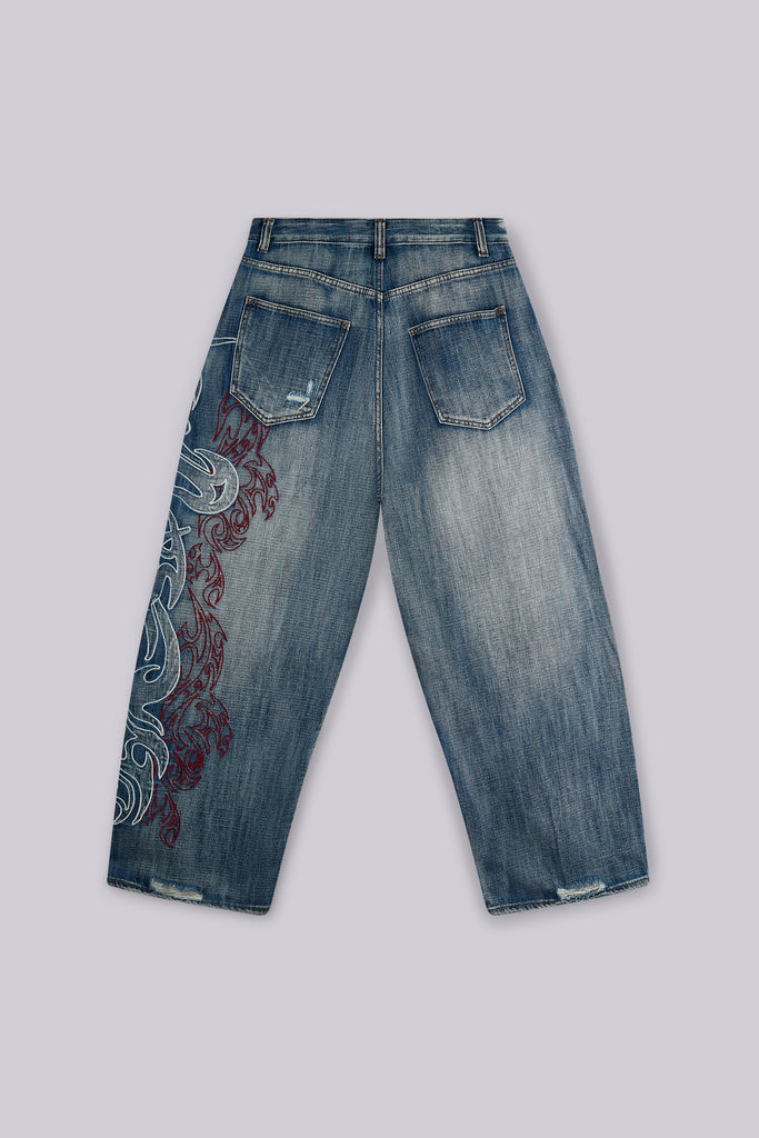 Layered Tribal XL Colossus Jeans