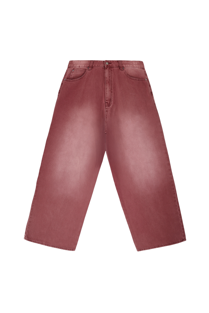 Burgundy Washed XL Colossus Jeans