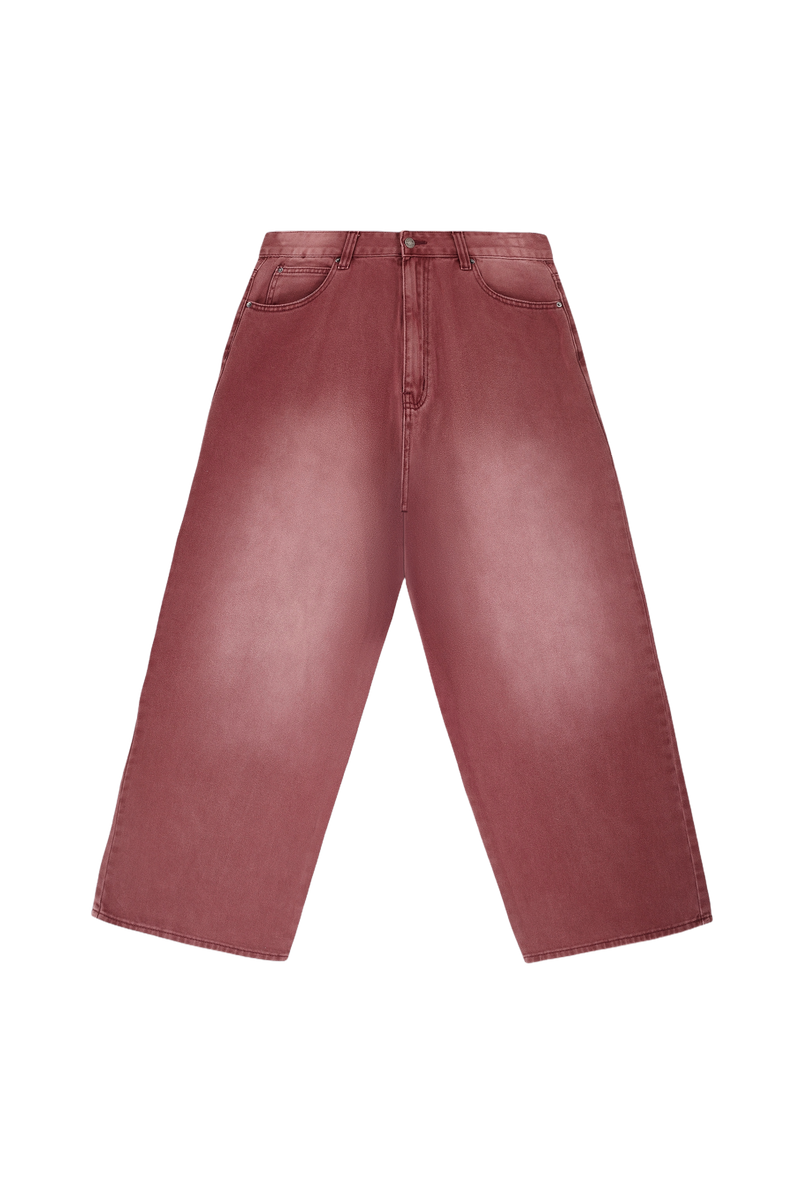 Burgundy Washed XL Colossus Jeans