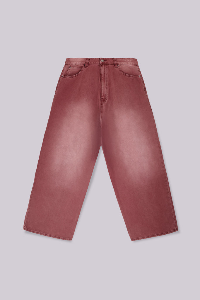 Burgundy Washed XL Colossus Jeans