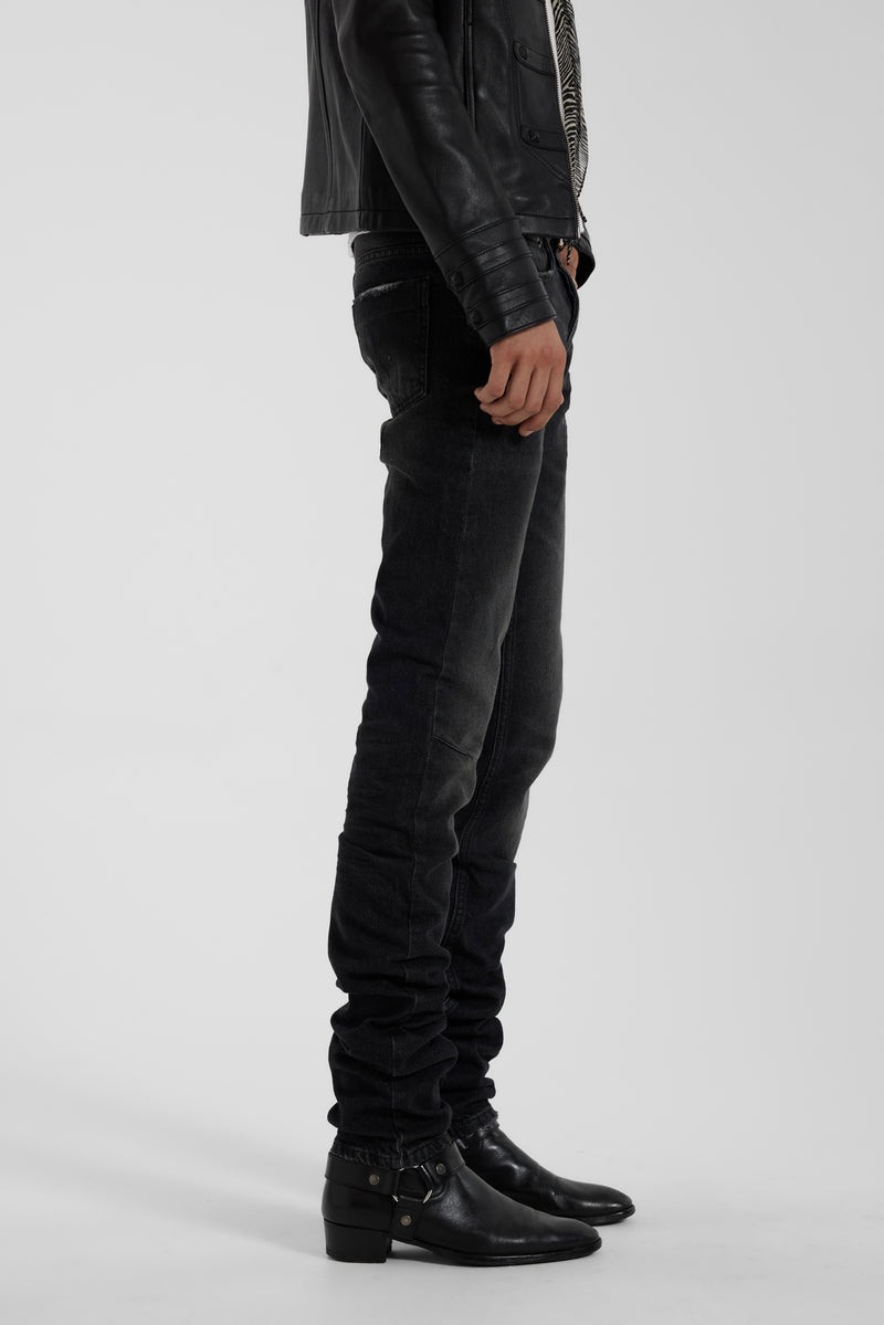 Washed Black Drain Jeans