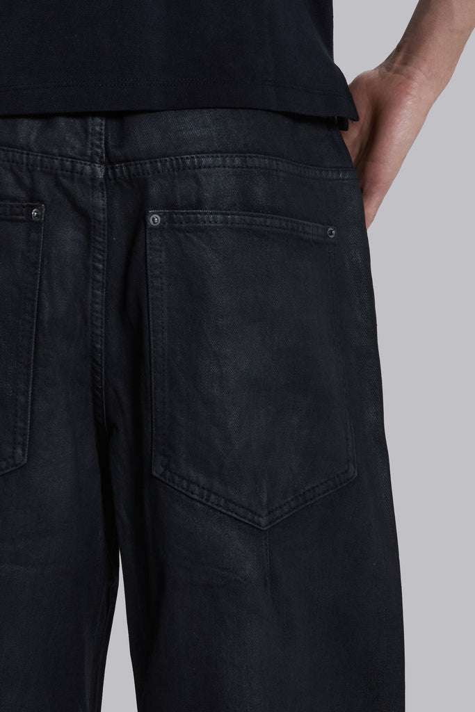Coated Zip Colossus Jeans | Jaded London | Clothing