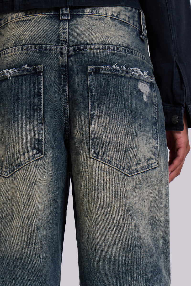 Dirty Lowrise Colossus Jeans | Jaded London | Clothing