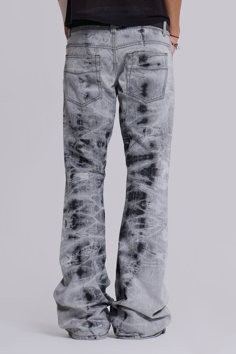 Grey Tie Dye Drift Jeans