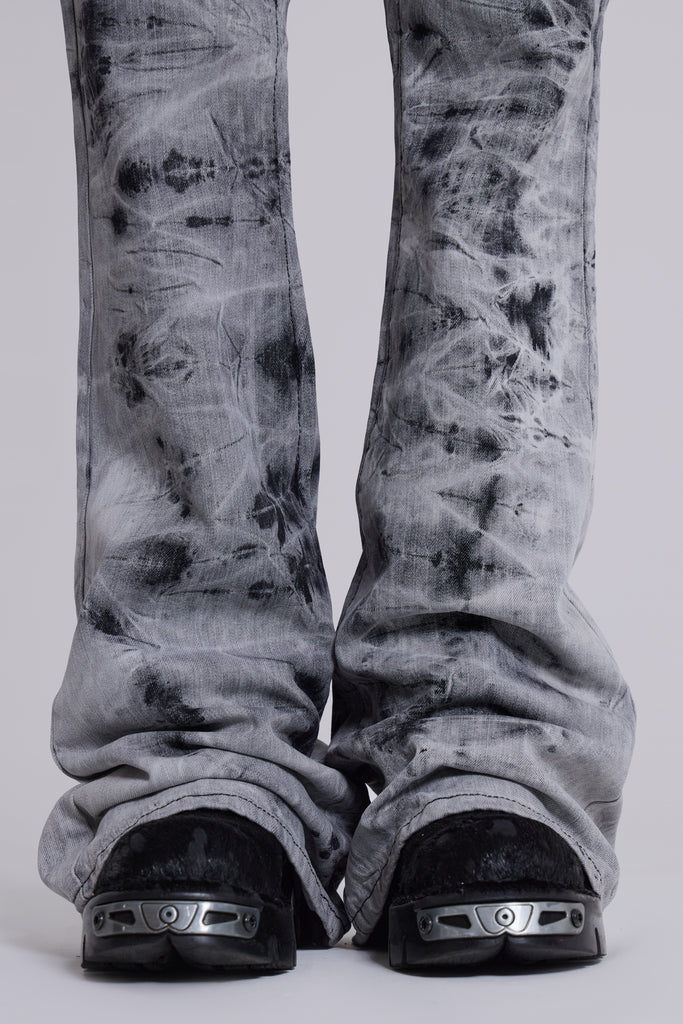 Grey Tie Dye Drift Jeans