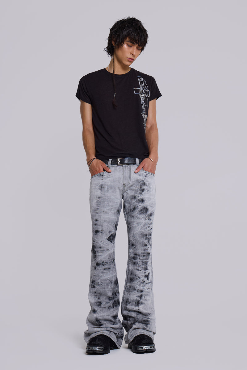 Grey Tie Dye Drift Jeans